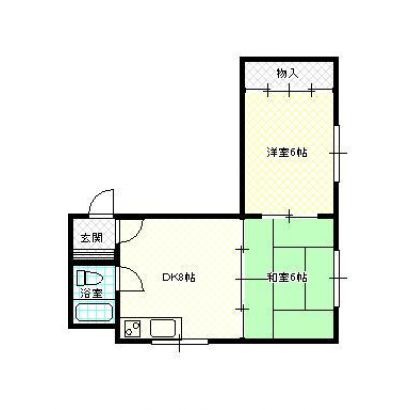 ◎303号室、403号室は反転平面図になります。
