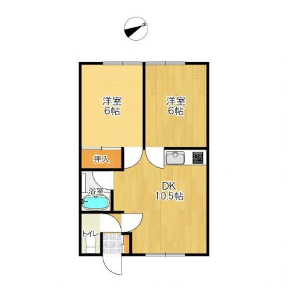 2ＤＫです。反転の部屋あります。