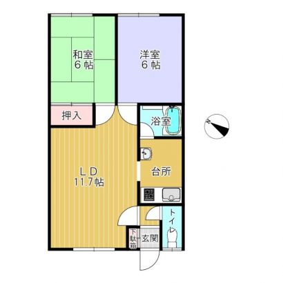 台所別の2ＬＤＫ